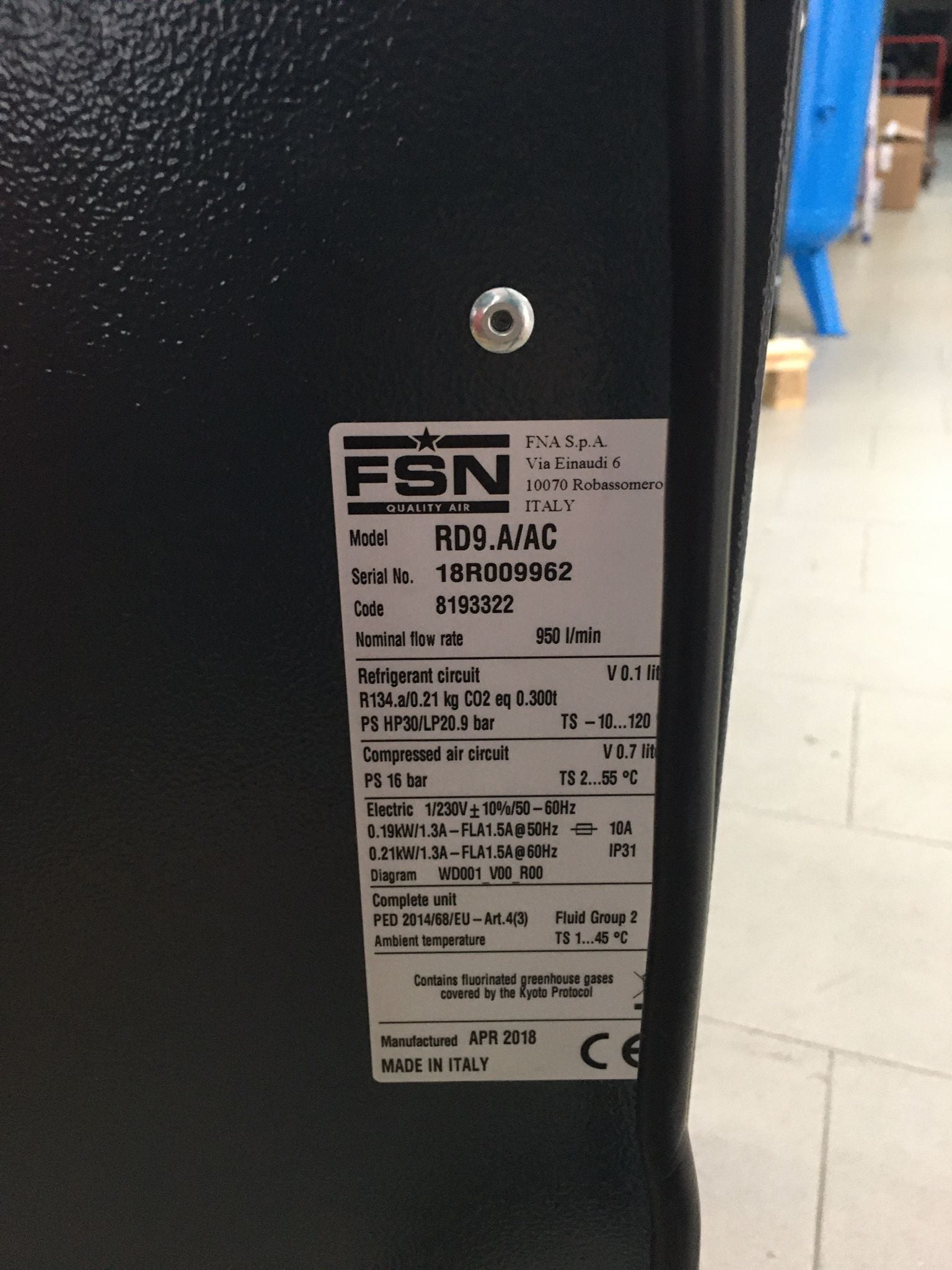 Fini Compressori Air treatment 8193322 RD9 FINI